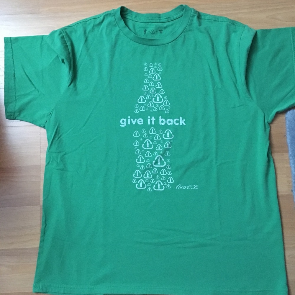 Coca-cola “Give It Back” RARE Green Color Sz. Lrg